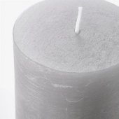 3 Parça Blok Mum Mavi-Lila Tonları 10,12,14 Cm 3 Parça Kokusuz Blok Mum thumbnail 4