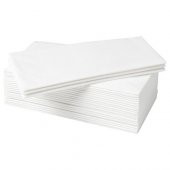 Servis Peçete 38x38 cm 25 Adet Beyaz Renkli Peçete - 1