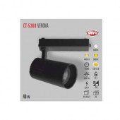 Cata CT-5368 40 Watt Verona Led Ray Spot Siyah Kasa Beyaz 3800 Lümen 6500 Kelvin =(Kargo Bedava)= - 1