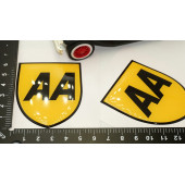 AA Logo Damla Silikon Sticker 2 Li Set - 5