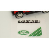 Land Rover Overfinch Logo Damla Silikon Plaka Logo Arma Amblem Yeni Stil - 3