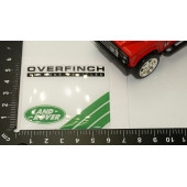 Land Rover Overfinch Logo Damla Silikon Plaka Logo Arma Amblem Yeni Stil - 6