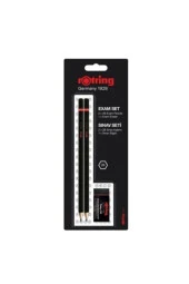 Rotring Sınav Kalemi 2B + Silgi + Kalemtraş 2 Li Sınav Seti - 1