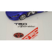 Toyota TRD Sportivo Logo Damla Silikon Plaka Logo Arma Amblem Yeni Stil thumbnail 3