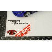 Toyota TRD Sportivo Logo Damla Silikon Plaka Logo Arma Amblem Yeni Stil thumbnail 6