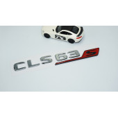 DK Tuning CLS63S Bagaj Krom Kırmızı ABS Yazı Logo Benz İle Uyumlu - 2