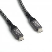 Dark Type-C USB 4.0 Thunderbolt 3 Destekli 40Gbps Kablo, PD100W, 8K 60Hz, 4K 120Hz - 1 Metre - 2
