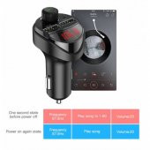 Orjinal KUULAA Araç Fm Transmitter, Bluetooth Araç Kiti Araç mp3 Müzik Kiti ve Şarjı Oto Müzik Çalar - 2