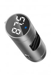 Energy Column Bluetooth 5.0 Araç Mp3 Dual Usb Araç Şarjı Siyah 31564 - 4