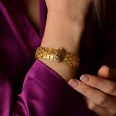 22 Ayar Altın Sade Bileklik thumbnail 1