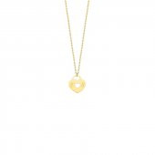 14 Ayar Altın Kilitli Kalp Kolye thumbnail 2