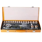 Tatian 25 Parça Lokma Takımı Tornavida Uzatma Cırcırlı 1/2 6 Köşe thumbnail 1