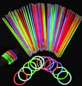 Glow Stick 100 Adet Kırılan Fosforlu Çubuk Bileklik - 1