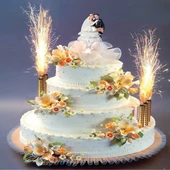 Pasta Maytabı 24 Adet Pasta volkanı Kıvılcım Saçar thumbnail 1