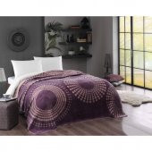 Taç Moon Pamuk Battaniye Tek Kişilik Mürdüm - 1