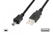 DIGITUS AK-300108-018-S 1,8m USB2.0 A E/USB MİNİ - 1