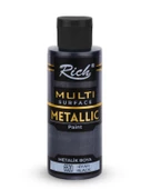 Rich Multi Surface Metalik Akrilik Boya Siyah 120ml - 1