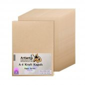 A4 Kraft Kağıt 80 Gr 100 Adet Artlantis Kraft Saman Kağıt 100 Adet - 1