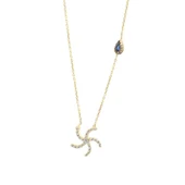 925 Ayar Gümüş Deniz Yıldızı Kolye thumbnail 2