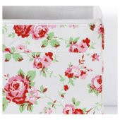 Kare Ev Düzeni Kutu Düzenleyici Kutu IKEA Düzenleme Saklama Kutusu Çiçek Desenli 33x38x33 cm - 2
