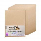 70x100 Kraft Kağıt 80 Gr 10 Adet Artlantis Kraft Saman Kağıt 70x100 10 Adet - 1