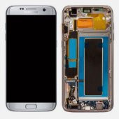 Samsung Galaxy S7 edge (SM-G935F) LCD REVİZE EKRAN GÜMÜŞ - 1