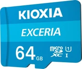 Kioxia 64GB Exceria Micro SDXC UHS-1 C10 100MB/sn Hafıza Kartı (LMEX1L064GG2) - 1