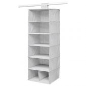 Dolap İçi Bölmeli Düzenleyici Ölçü 30x30x90 cm Beyaz-Gri Renk IKEA Bölmeli Düzenleyici Kareli - 1