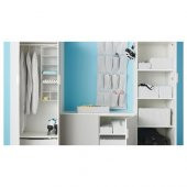 Dolap İçi Bölmeli Düzenleyici Ölçü 30x30x90 cm Beyaz-Gri Renk IKEA Bölmeli Düzenleyici Kareli - 5