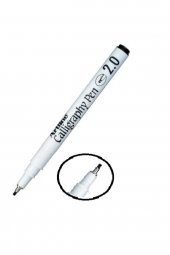 Kaligrafi Kalemi Siyah 2.0 Mm Düz Kesik Uç Arabic Ergolıne Calligraphy 1 Adet - 1