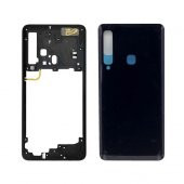 Samsung Galaxy A9 (2018) (SM-A920F) ARKA KASA DOLU FULL PİL KAPAĞ  SİYAH - 1