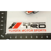 Toyota TRD Motorsport Logo Damla Silikon Plaka Logo Arma Amblem Yeni Stil thumbnail 6