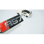 DK Tuning RS7 Gümüş Kırmızı 3D Ön Panjur Logo Audi İle Uyumlu - 1