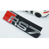 DK Tuning RS7 Gümüş Kırmızı 3D Ön Panjur Logo Audi İle Uyumlu - 3