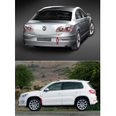 Volkswagen R Line Motorsport Logo Damla Silikon Plaka Logo Arma Amblem Yeni Stil - 4