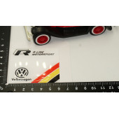 Volkswagen R Line Motorsport Logo Damla Silikon Plaka Logo Arma Amblem Yeni Stil - 6
