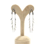 925 Ayar Gümüş Salkım Modeli Sallantılı Küpe thumbnail 2