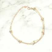 925 Ayar Gümüş 3 Renk Zincir & Toplu Bileklik thumbnail 3