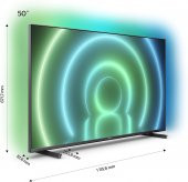 Philips 50PUS7906 50'' 126 Ekran Uydu Alıcılı 4K Ultra HD Android LED TV - 2