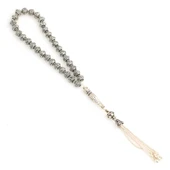 925 Ayar Gümüş Telkâri İşlemeli Tesbih thumbnail 2