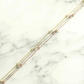 925 Ayar Gümüş 3 Renk Zincir & Toplu Halhal thumbnail 3