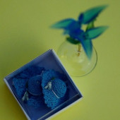 LAVANTA DOLGULU MİNİ ŞAPKALAR BROŞ VE TOKA - 4