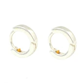 925 Ayar Gümüş 9 mm Taşsız Kıkırdak Küpe thumbnail 2