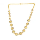 925 Ayar Gümüş Yarım Top Kolye thumbnail 1