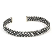 925 Ayar Gümüş Burgu Telli Unisex Bileklik thumbnail 5