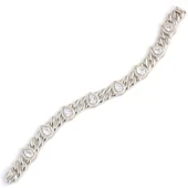 925 Ayar Gümüş Damla Zirkon Taşlı Bileklik thumbnail 1