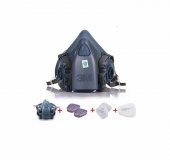 3M 7502 Yarım Yüz Maskesi + 3M 6059 Abek Filtre + 3M 5925 P2 Filtre +K501 Kapak - 1