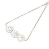 925 Ayar Gümüş Yuvarlak Zirkon Taşlı Asansörlü Bileklik thumbnail 2