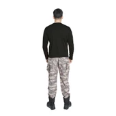 Vogel Tactical Uzun Kollu Yakasız Siyah Taktik Tişört - 3