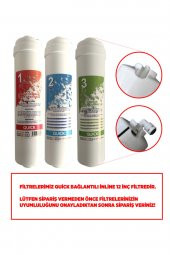 Ihlas Aura Cebilon Plus Uyumlu Su Arıtma Cihazı 12 Inç Inline 5li Membranlı Filtre Seti thumbnail 7